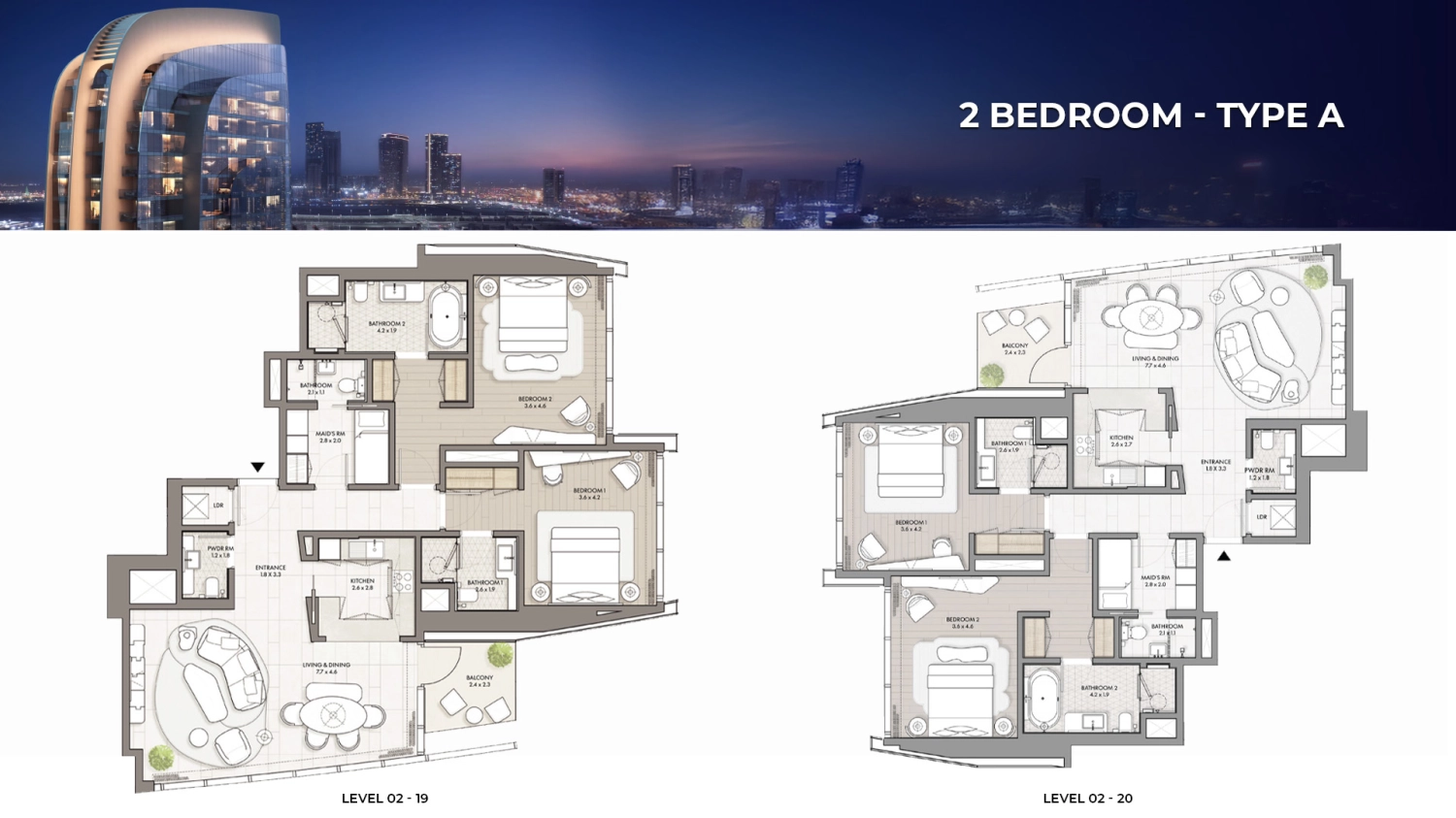 2 BR - Type A